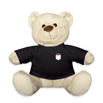 Gay Pride - Teddy - Schwarz - Vorne
