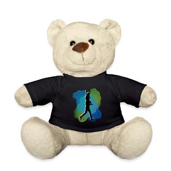 Father and daughter - Teddy Bear - black - Front