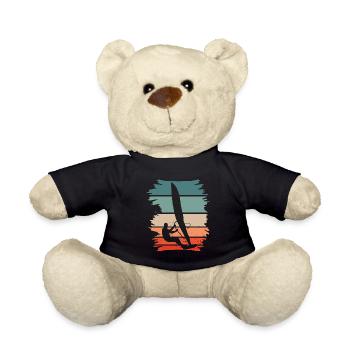 vintage retro Windsurfer Silhouette - Teddy - Schwarz - Vorne