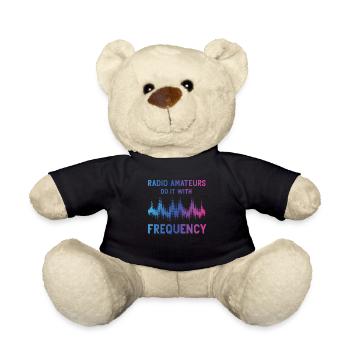 Radio Amateurs Do It With Frequency - Teddy Bear - black - Front