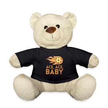 Ace Ace Baby for Pickleball Players Or - Teddy Bear - black - Front