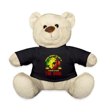 Reggae Wäscht Den Dreck Des Alltags Aus Dem Weg - Teddy - Schwarz - Vorne