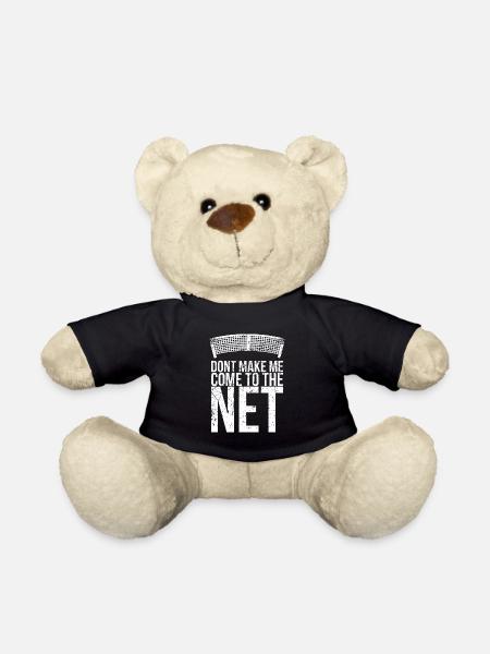 Ne me laissez pas aller à la conception du filet pour le tennis - Nounours - noir