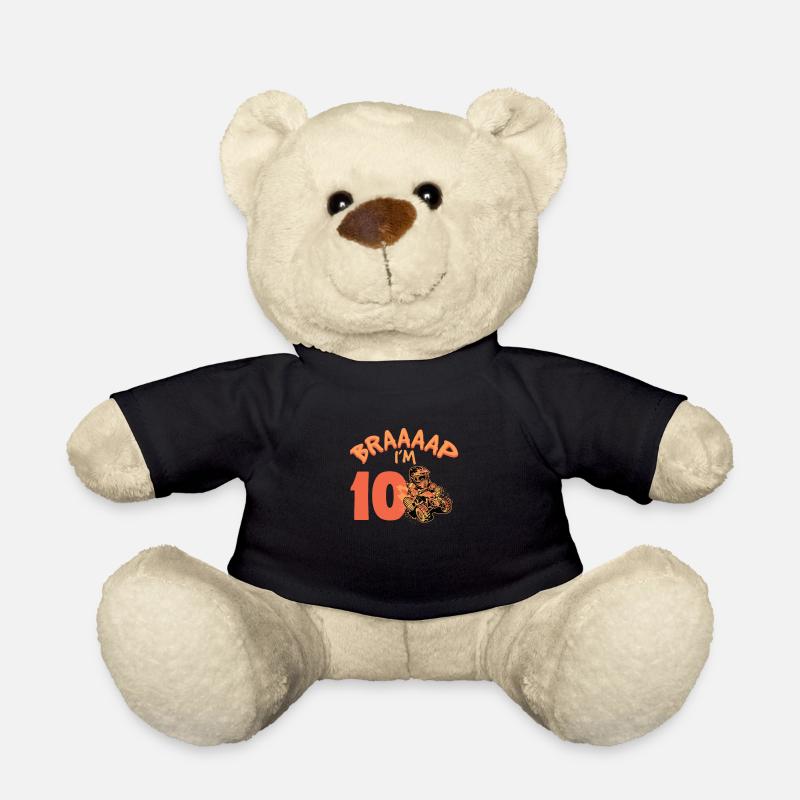 Braaaap I'm 10 Quad ATV 10 Year 10th Birthday - Teddy - Schwarz