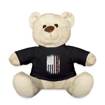 Drapeau américain Rottweiler - Nounours - noir - Devant