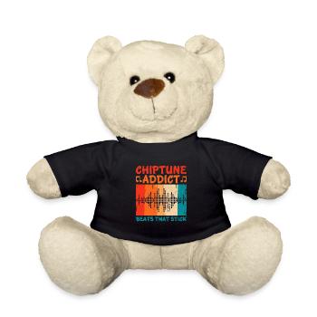Chiptune Music Lover Groove to the Bleeps and Bloo - Teddy Bear - black - Front
