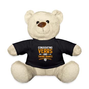 Professeur de langues étrangères École Professeurs de langues - Nounours - noir - Devant
