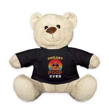 Caca Drôle Dicton Toilettes Le Caca Le Plus Cool Jamais - Nounours - noir - Devant