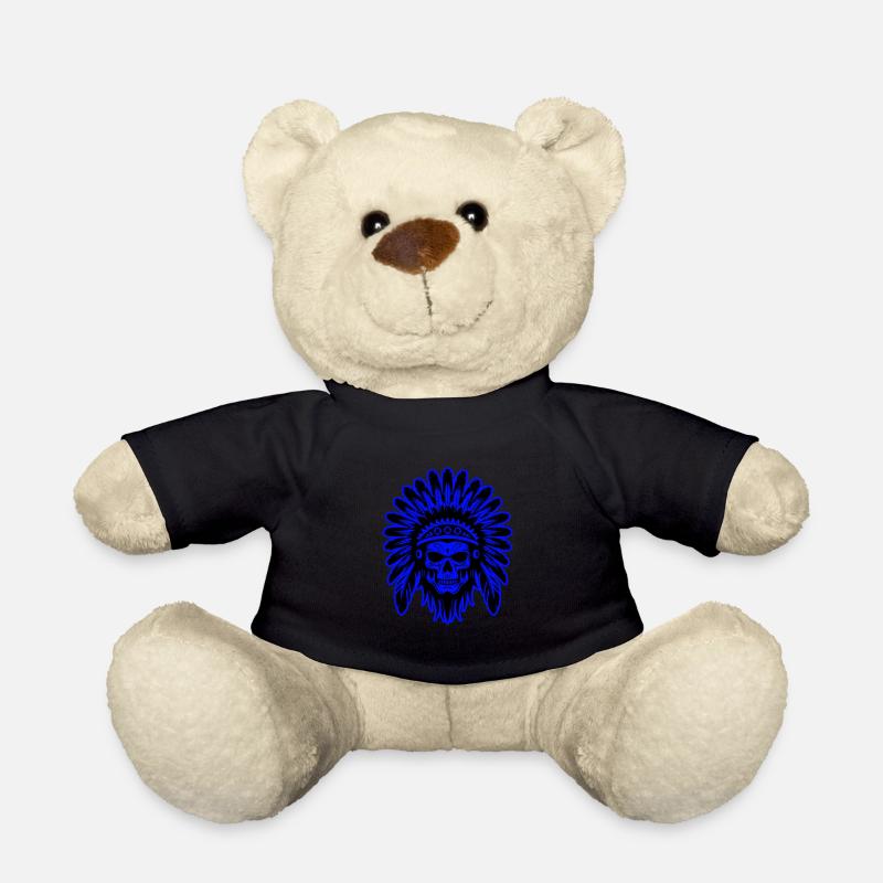Crâne Apache Indien - Nounours - noir