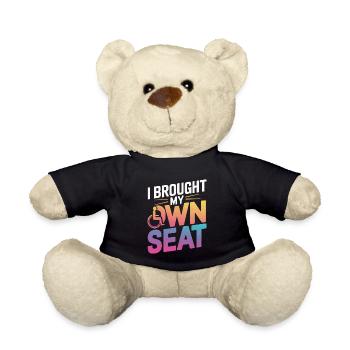Wheelchair Wheelchair Disabled Humor - Teddy Bear - black - Front