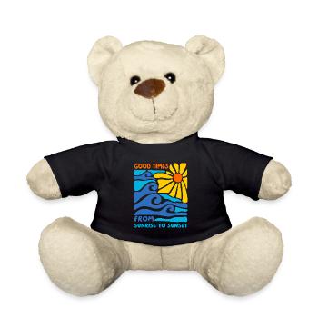 Summer and beautiful time - Teddy Bear - black - Front