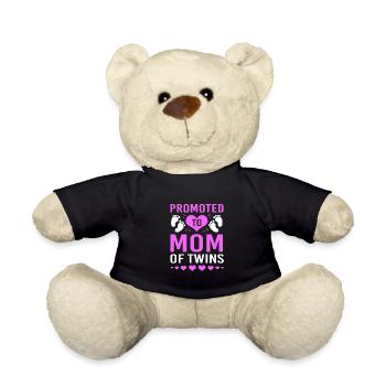 Jumeaux Maman Jumelle Maman Maman Cadeau - Nounours - noir - Devant