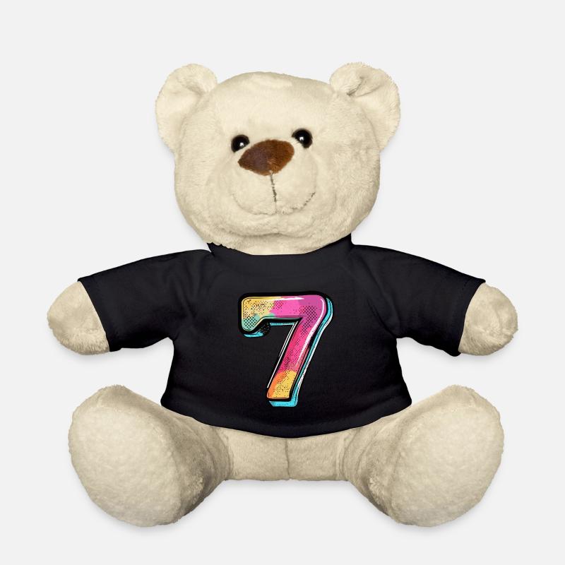 Bande dessinée à 7 chiffres - Nounours - noir