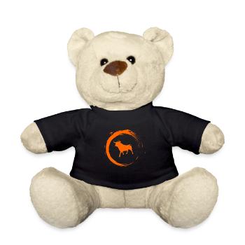 bull - Teddy Bear - black - Front