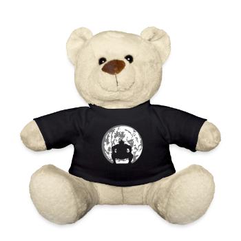 sumoringer moon night logo sumo sport ringer asiat - Teddy Bear - black - Front