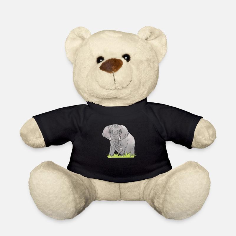 Elefant - Teddy - Schwarz