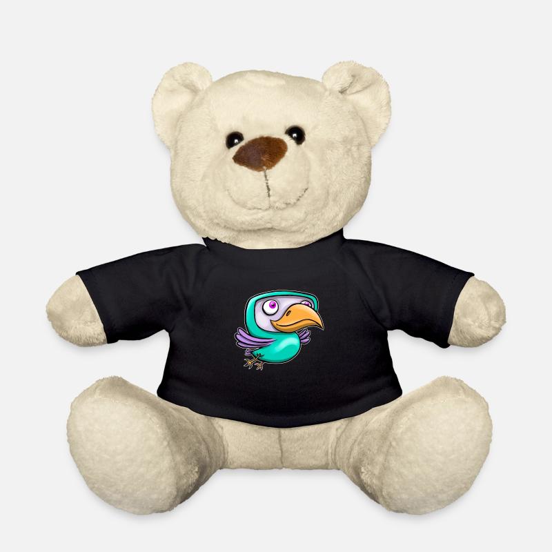 Happy Bird - Teddy Bear - black
