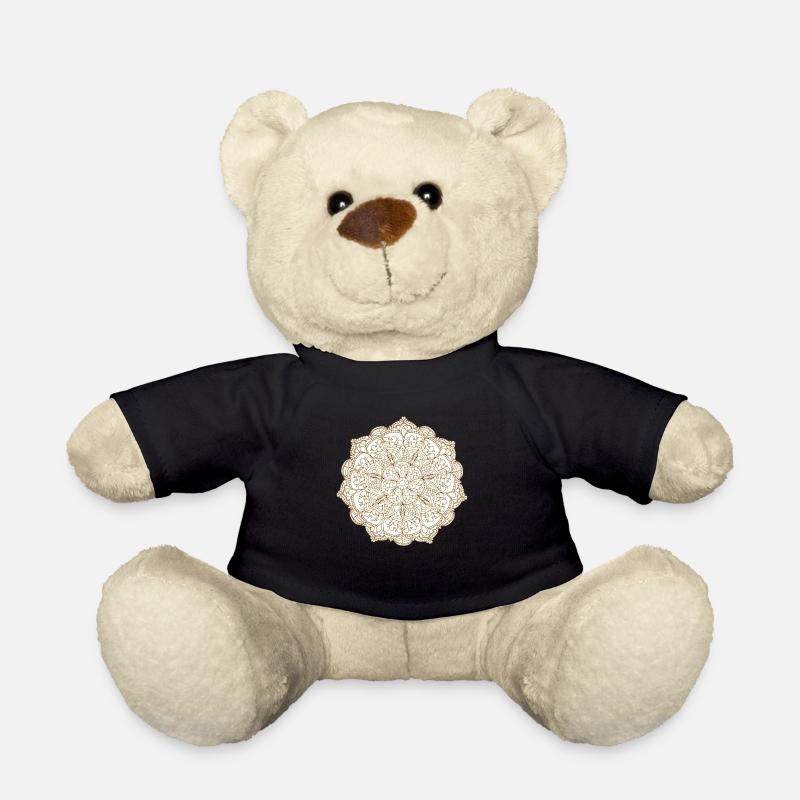Mandala nature - Nounours - noir