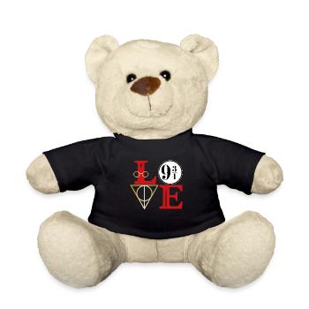 Love 9 3/4 - Teddy Bear - black - Front