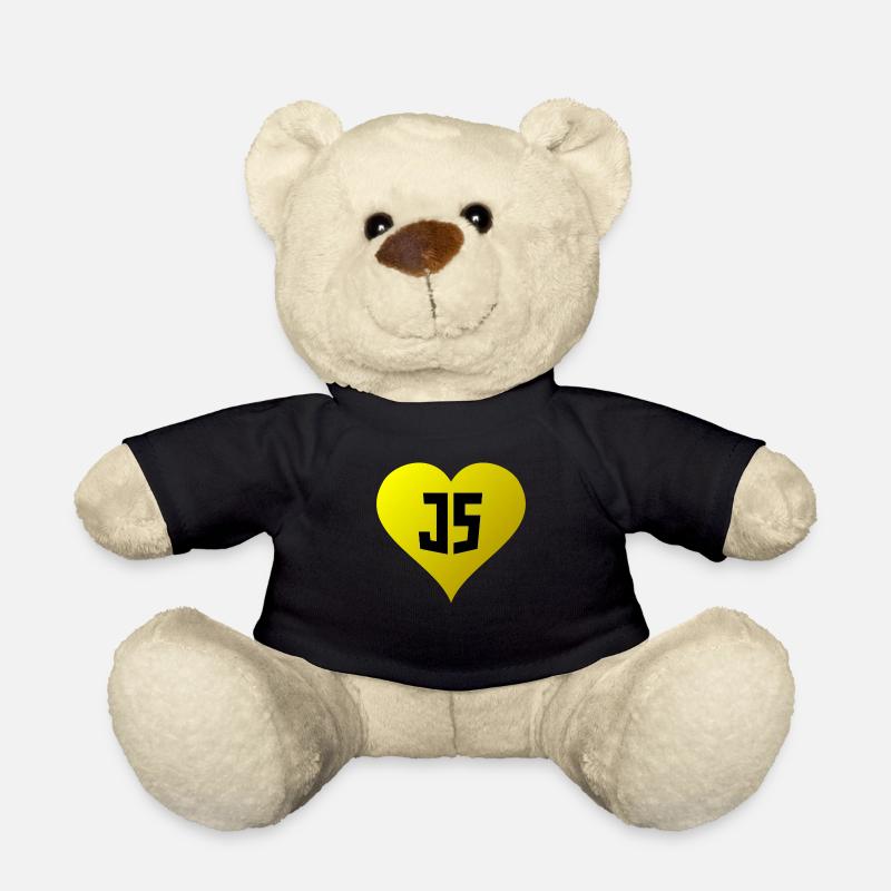 JavaScript-Herz - Teddy - Schwarz