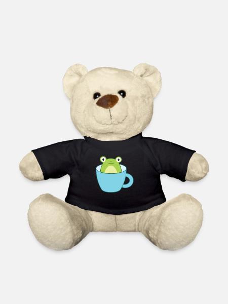 Frog in the cup - Teddy Bear - black