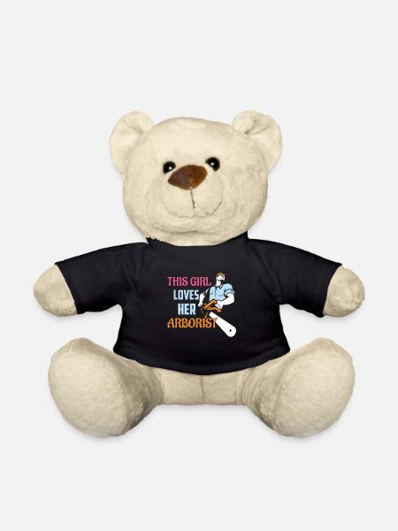This Girl Loves Her Arborist Woodworker Lumberjac - Teddy - Schwarz