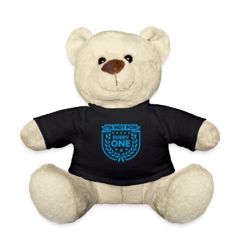 Im not for everyone - Teddy Bear - black - Front