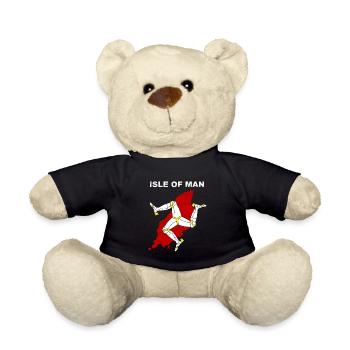 Isle of Man Flagge Triskele Flag of Isle of Man - Teddy - Schwarz - Vorne