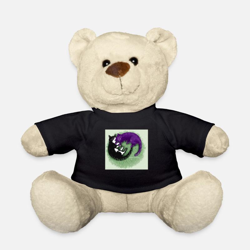 Ying Yang Chats - Nounours - noir
