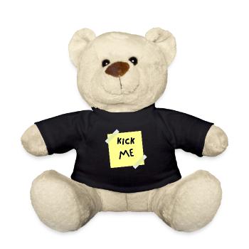 Kick me - Nounours - noir - Devant