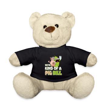 Lustiges Gurkenliebhaber Wortspiel Kind of a pig d - Teddy - Schwarz - Vorne