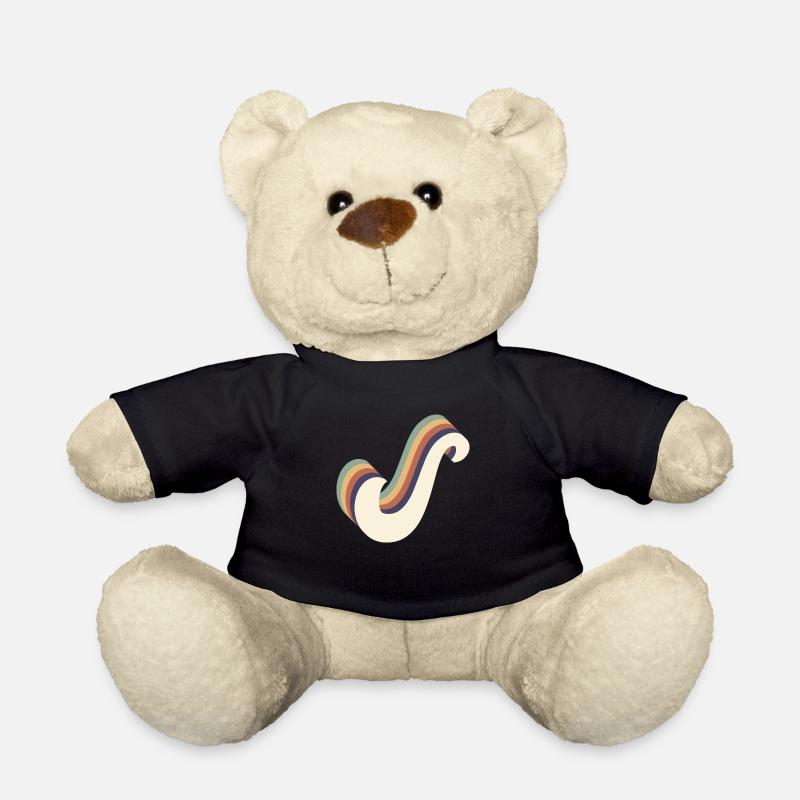 Buchstaben S - Teddy - Schwarz