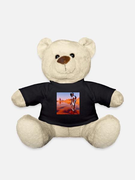 Diver on Mars - Teddy Bear - black