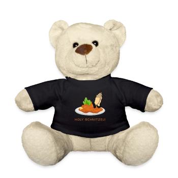 Holy Schnitzel, Holy Wiener Schnitzel - Teddy Bear - black - Front