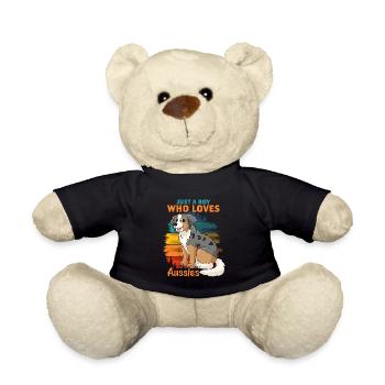 Australian Shepherd Dog - Teddy Bear - black - Front
