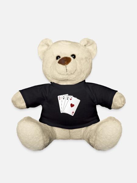 Spielkarten Ass - Teddy - Schwarz