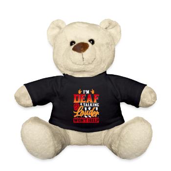 Deaf Deafness Hearing loss Hearing loss - Teddy Bear - black - Front
