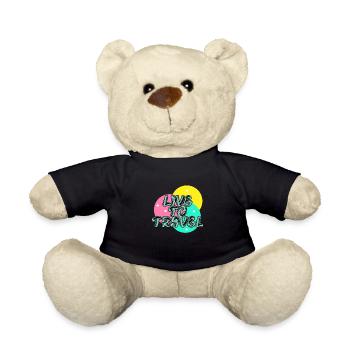 Lebe, um zu reisen - Teddy - Schwarz - Vorne