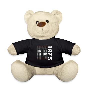 Limitierte Auflage 1975 - Fantastischer 48. Geburtstag - Teddy - Schwarz - Vorne
