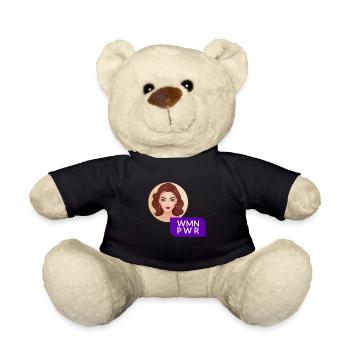 WMN PWR - Female Face - 06 - Teddy Bear - black - Front