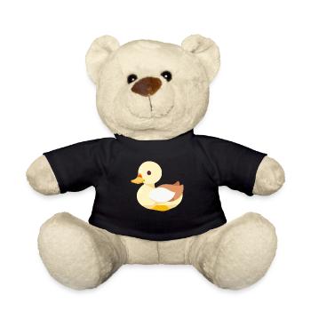 Bébé canard à bec en jaune - Nounours - noir - Devant