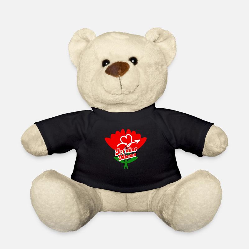 Je t'aime Maman Fête des Mères - Nounours - noir