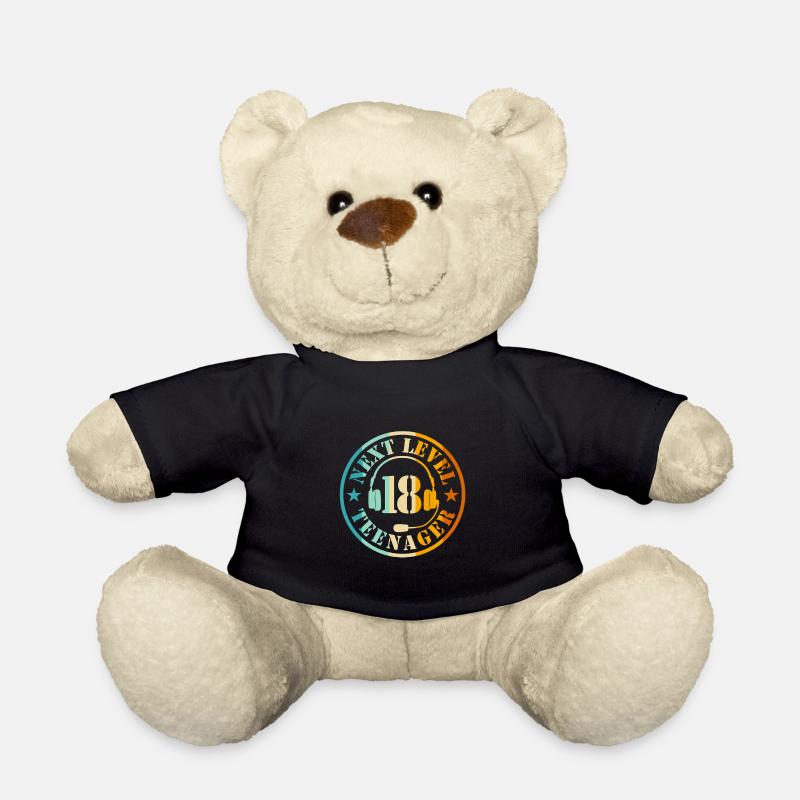 18. Geburtstag Junge - Teddy - Schwarz