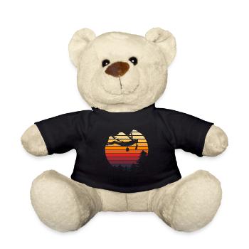 Vintage Mountain Sports Retro Rock Climbing - Teddy Bear - black - Front