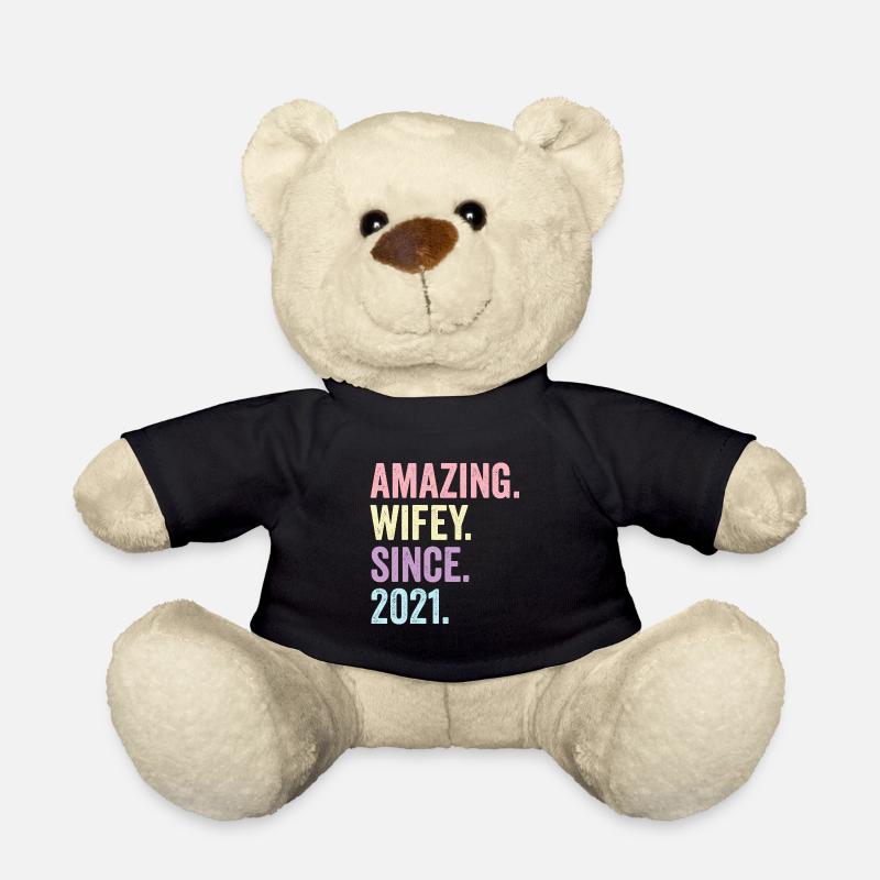 Amazing Wifey Since 2021 - Teddy Bear - black