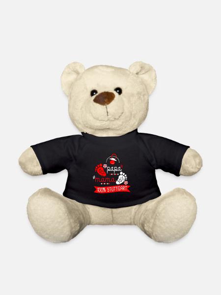 Geburt Fußballfans Stuttgart - Teddy - Schwarz