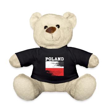 Poland Polish - Teddy Bear - black - Front