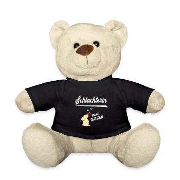 Schlachterin Ostern Schlachterei Oster Outfit - Teddy - Schwarz - Vorne