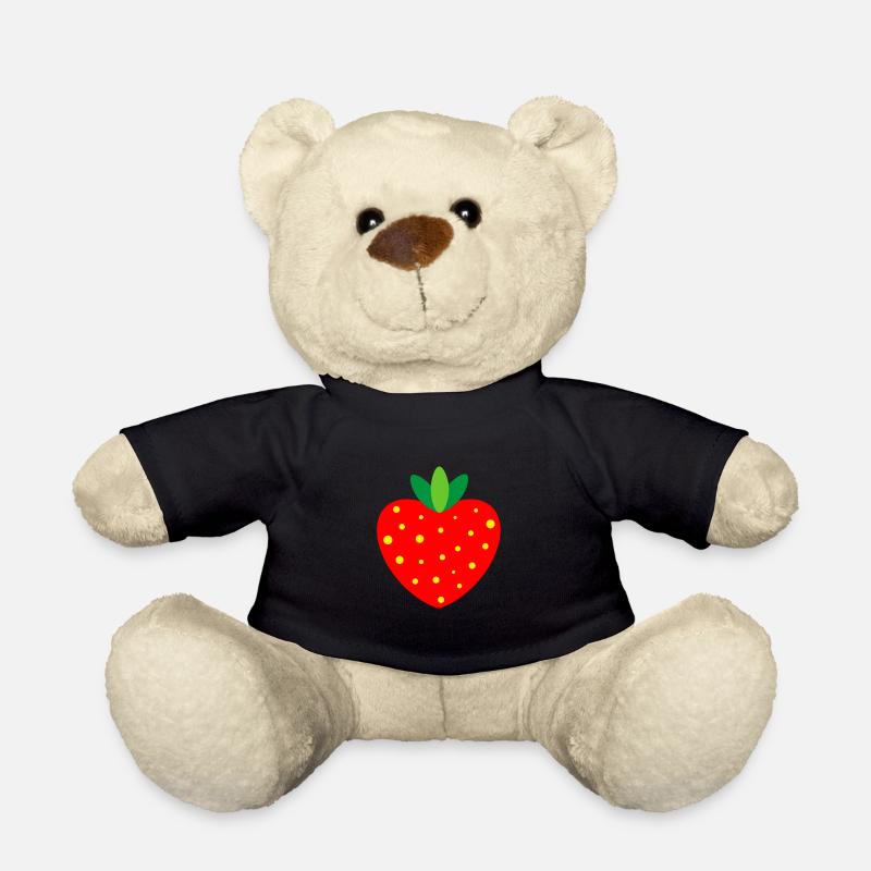 strawberry - strawberry - Teddy Bear - black