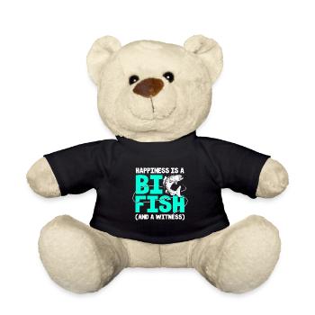 Trout Trout Pond Fishing Rod Angler Frogfish - Teddy Bear - black - Front